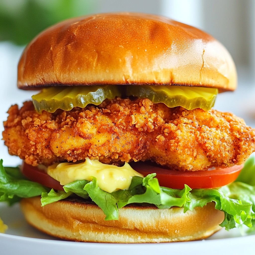 Cajun Crispy Chicken Sandwich with Garlic Aioli Recipe