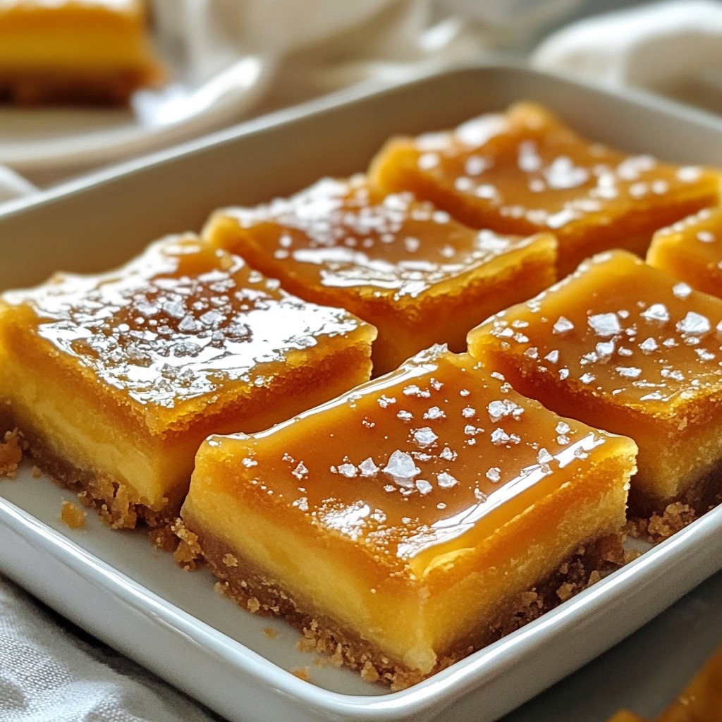 Salted Caramel Butter Bars Irresistibly Sweet Delight