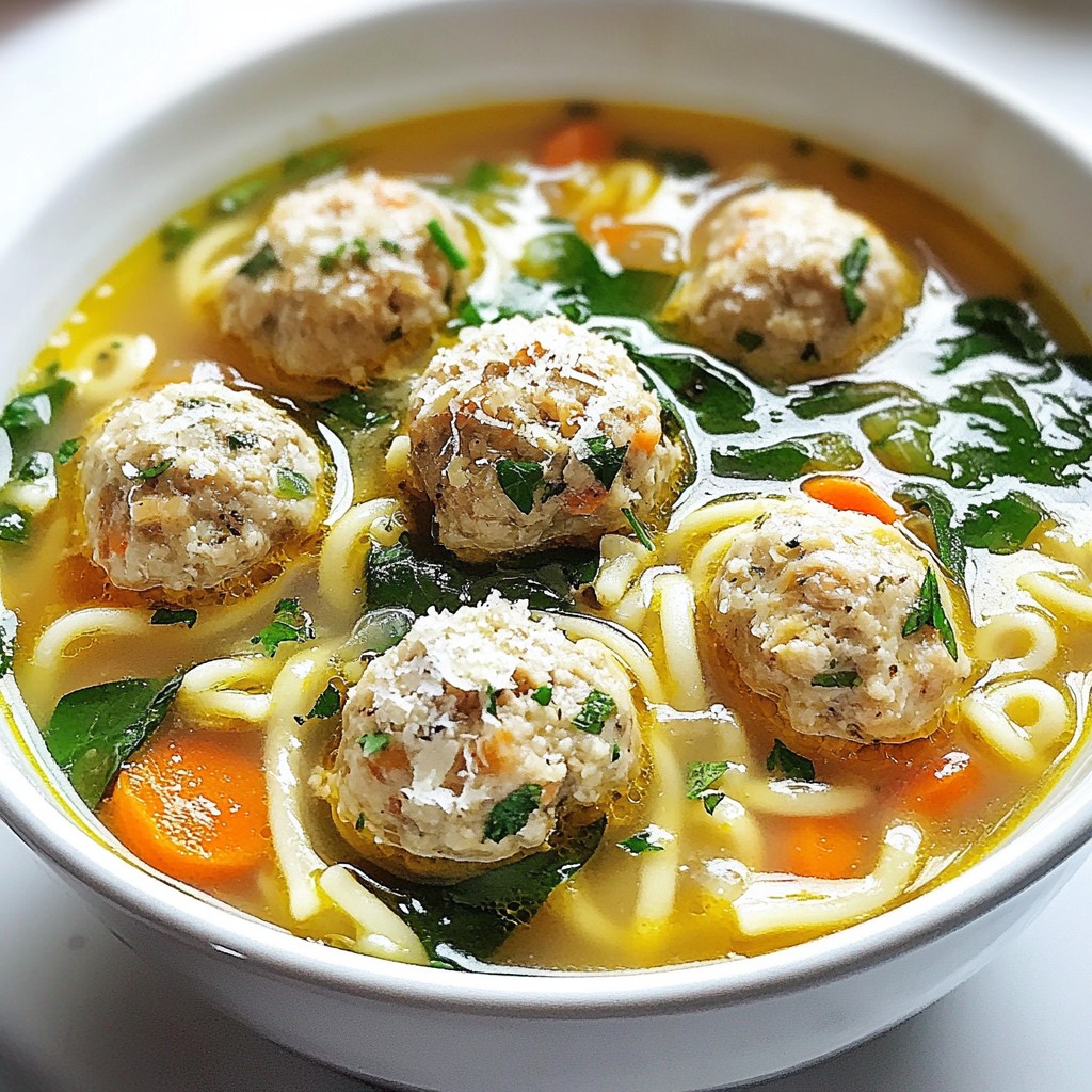 Easy Italian Wedding Soup Healthy and Flavorful Dish