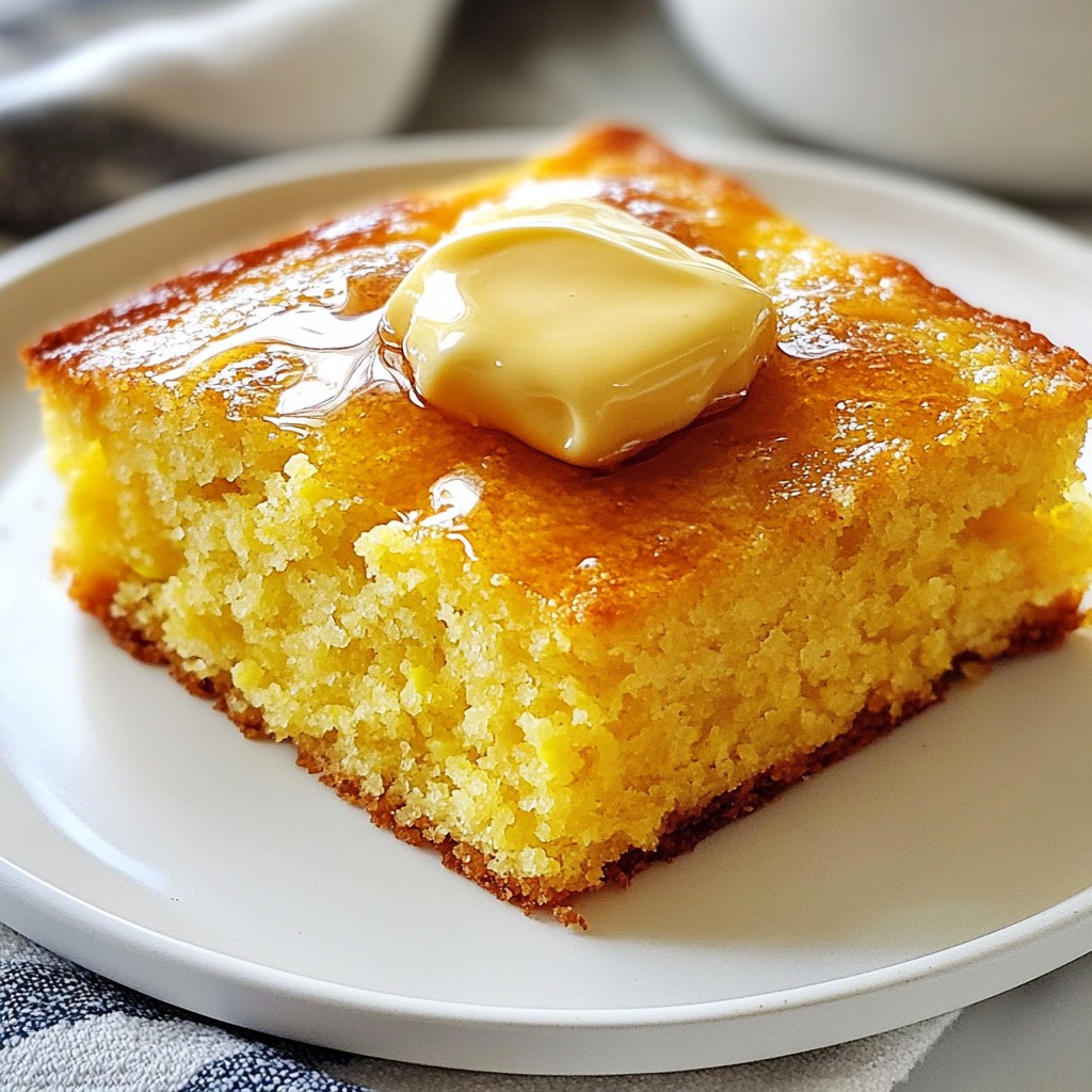 Honey Butter Cornbread Delightfully Easy Recipe