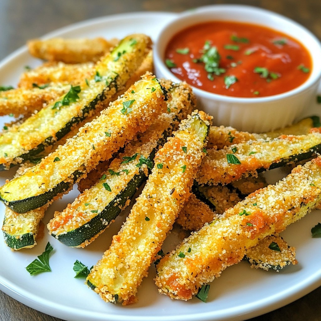 Air Fryer Parmesan Zucchini Fries Crispy Delight