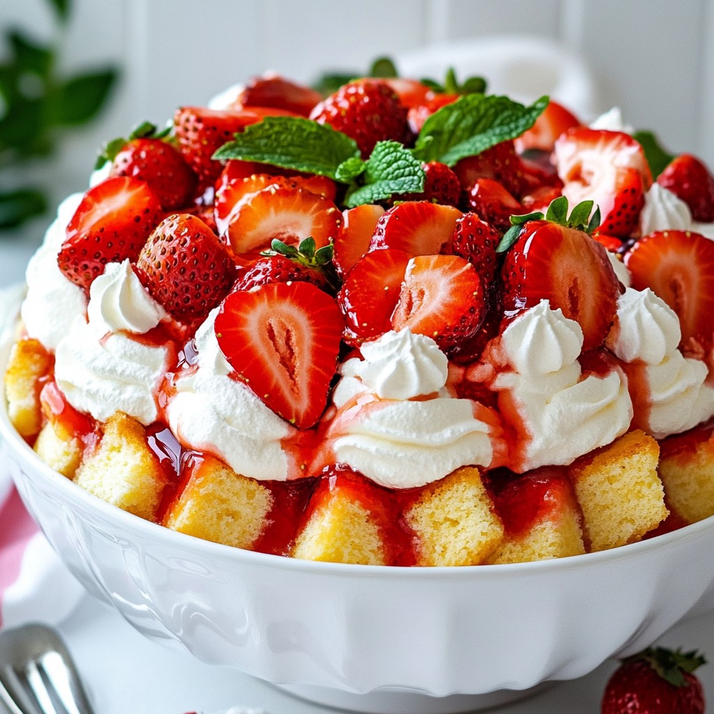 Southern Strawberry Punch Bowl Cake Delightful and Easy