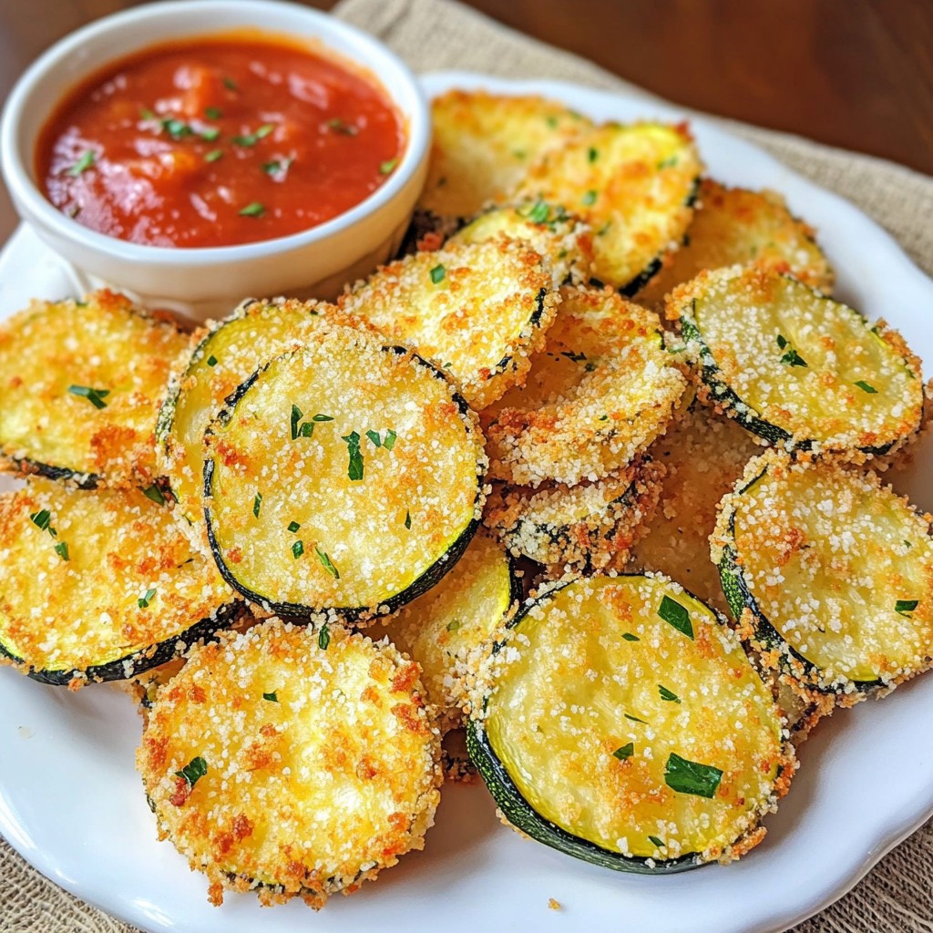 Crispy Air Fryer Parmesan Zucchini Chips Recipe