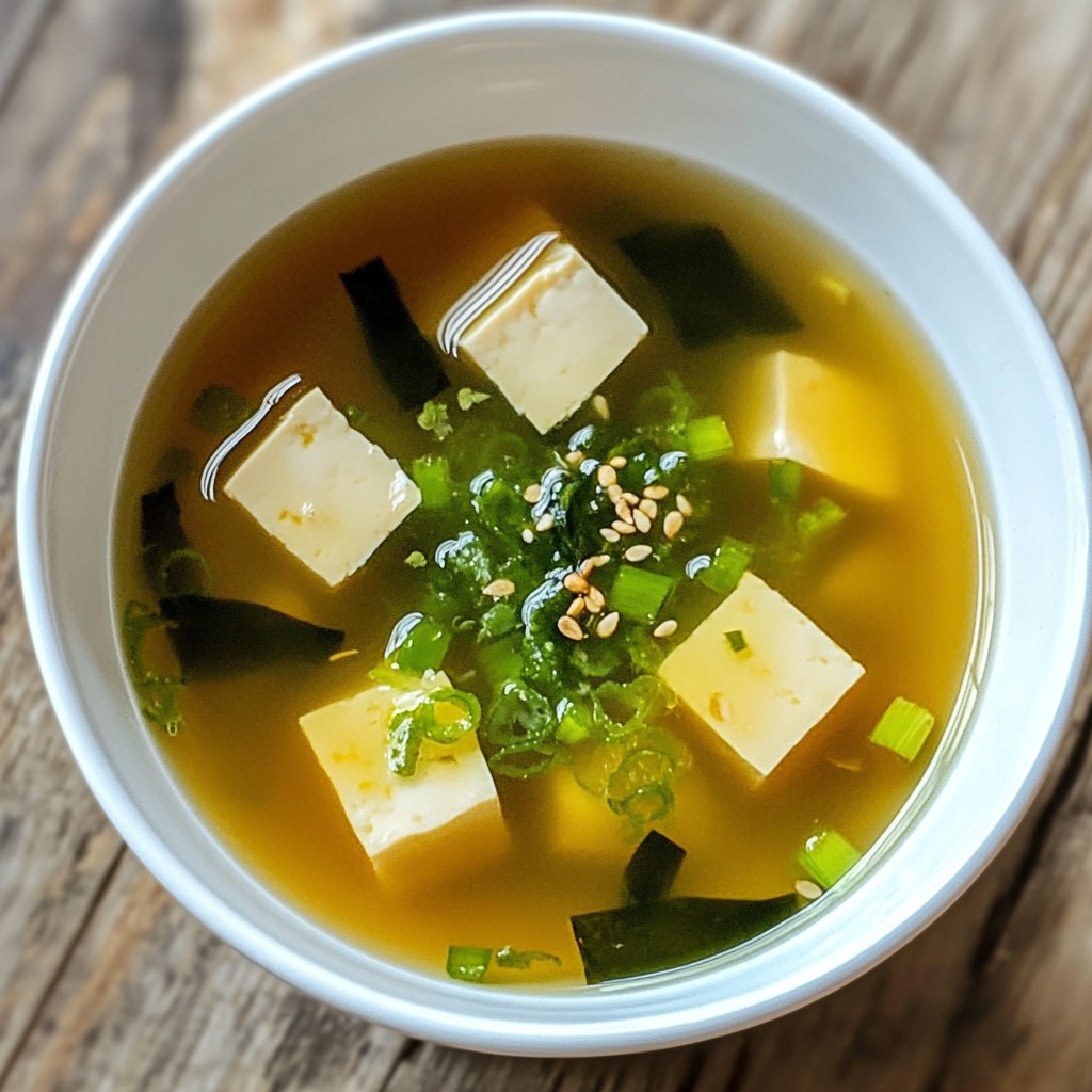 Ten Minute Miso Soup Quick and Easy Comfort Recipe