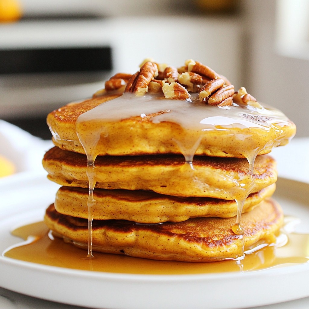Fluffy Pumpkin Spice Pancakes with Maple Glaze Recipe