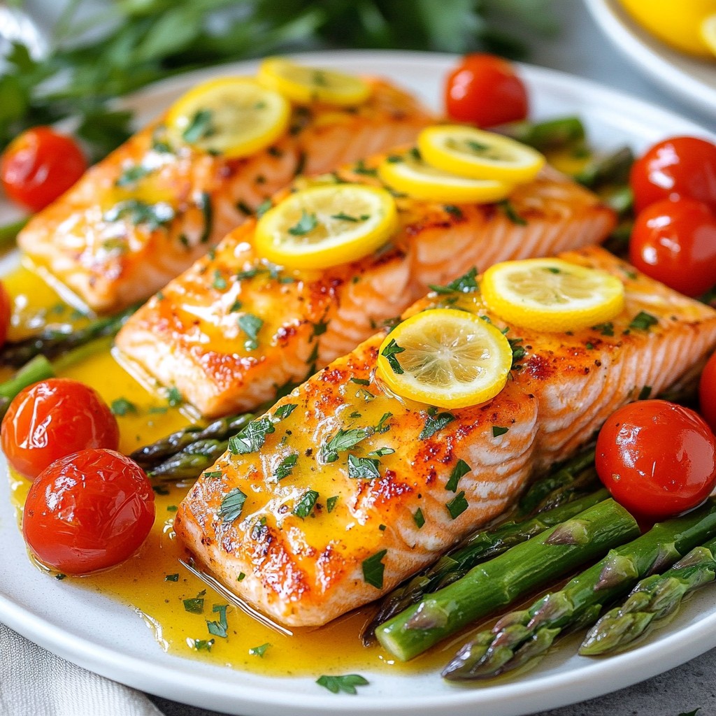 One-Pan Lemon Herb Salmon Quick and Tasty Recipe