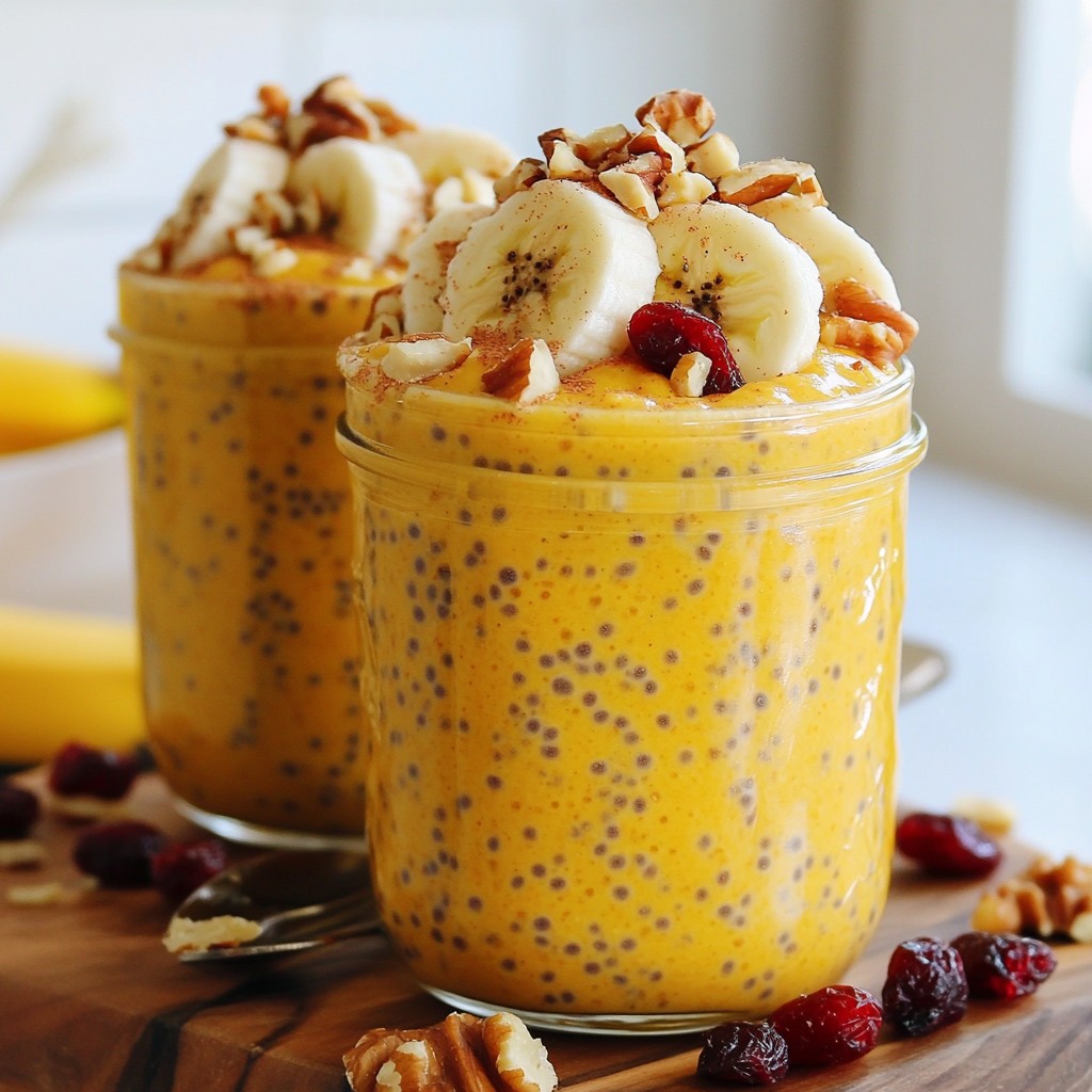Overnight Breakfast Pumpkin Spice Chia Pudding Delight