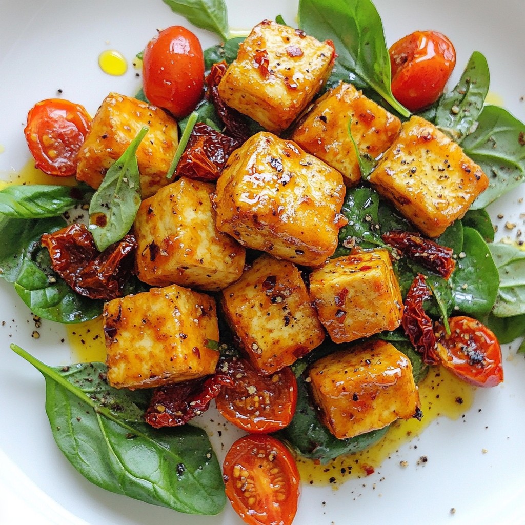 High Protein Tuscan Tofu Flavorful and Simple Dish