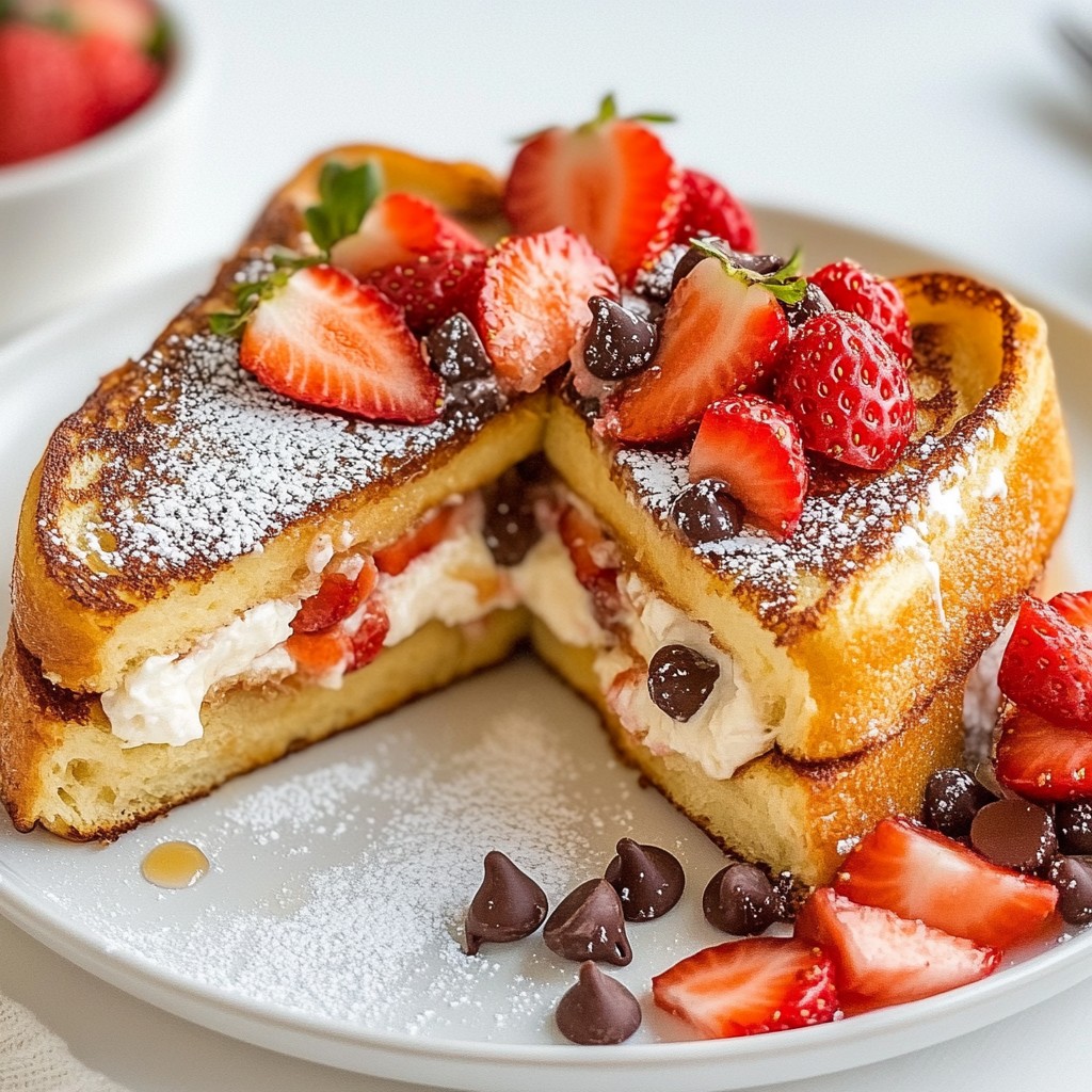 Decadent Brunch Stuffed French Toast Delight