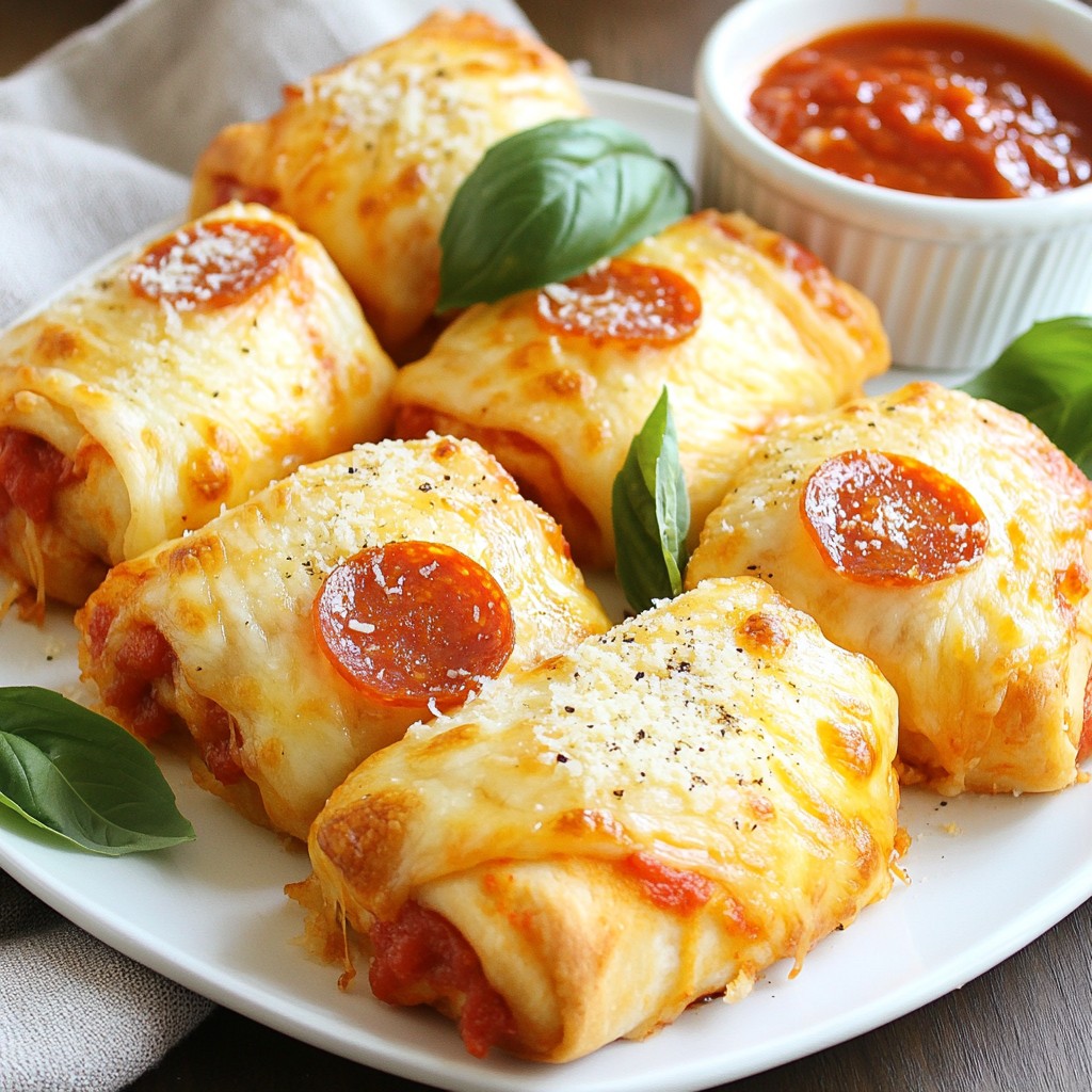 Pepperoni Cheese Pizza Roll Ups Easy and Tasty Snack