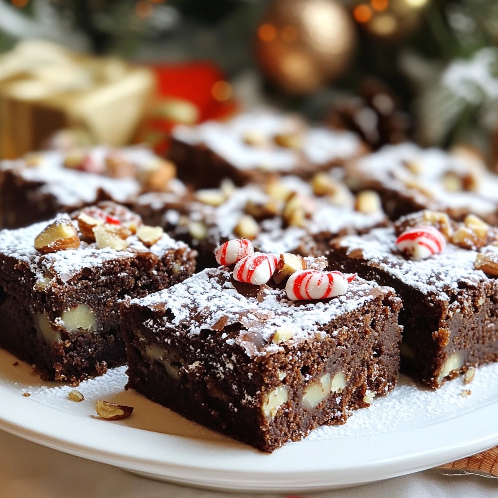 Snowy Holiday Brownies Delightful and Easy Recipe