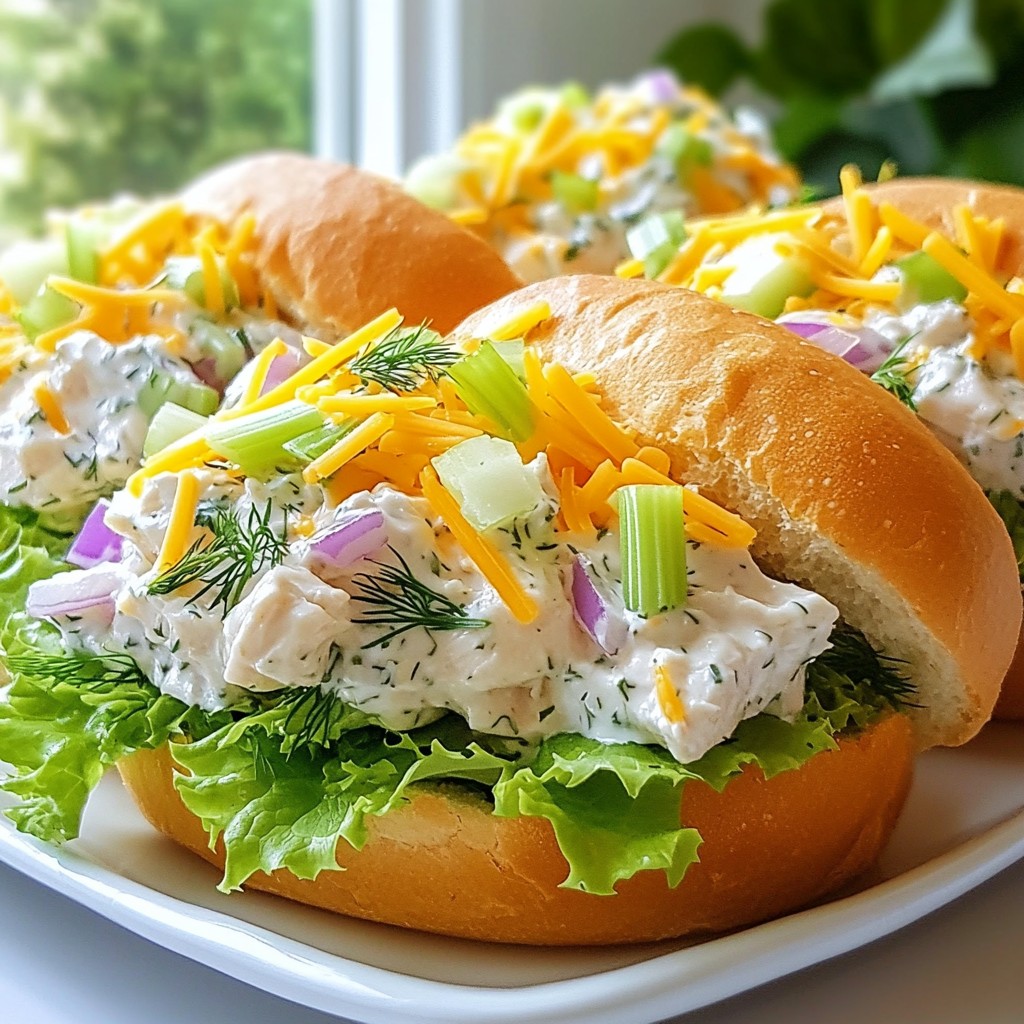 Chopped Chicken Ranch Sandwich Flavorful and Quick Meal