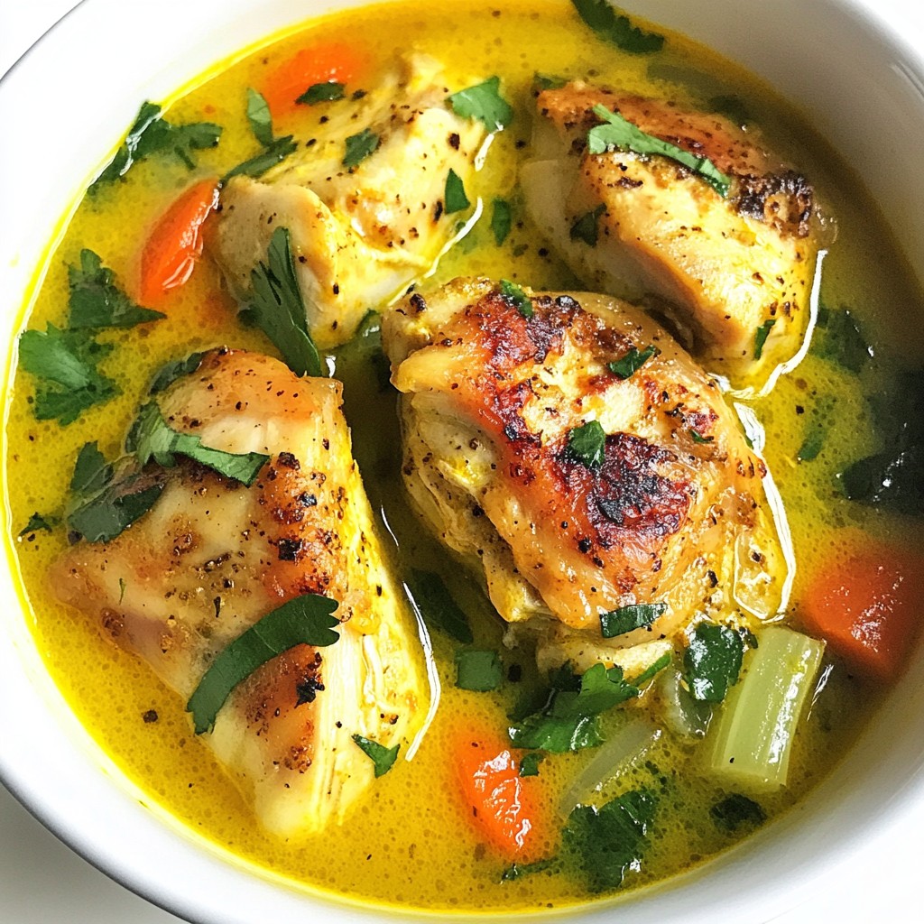 Anti-Inflammatory Turmeric Chicken Soup Nourishing Recipe