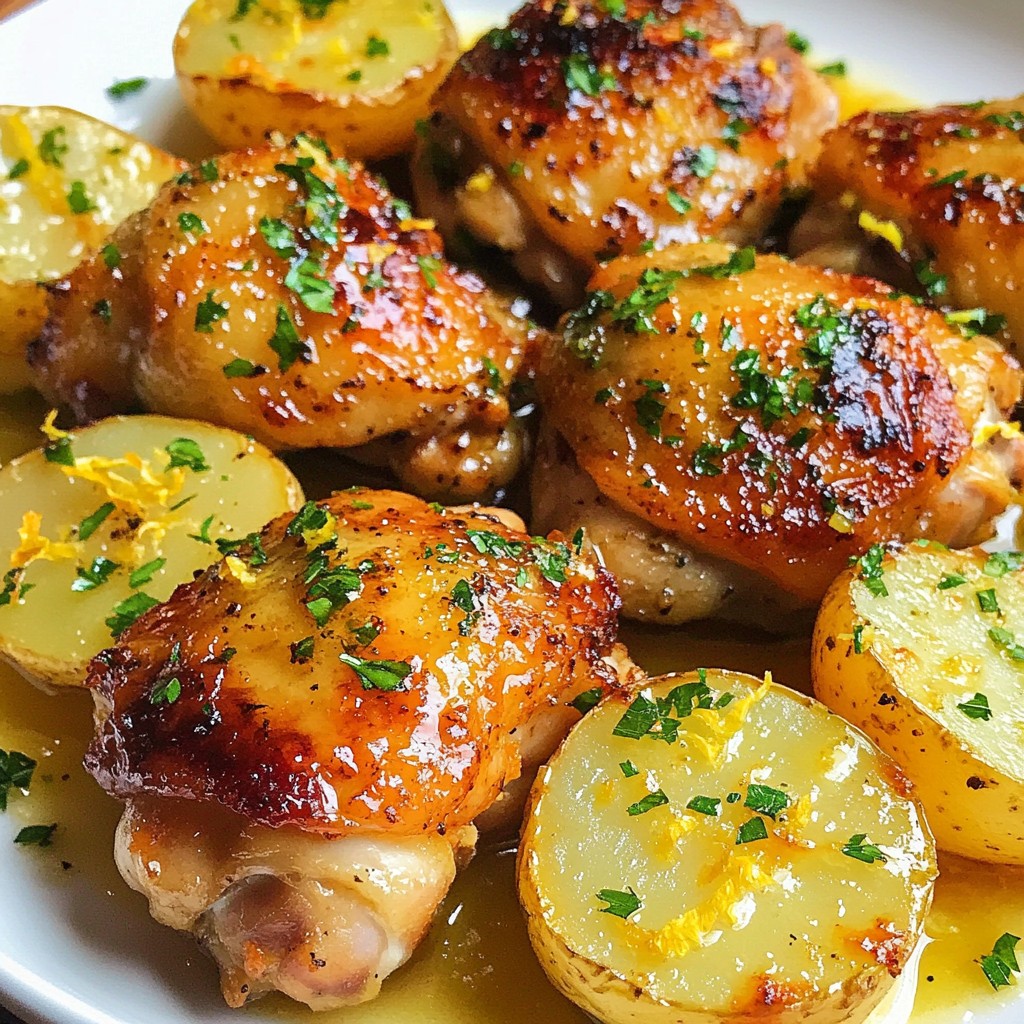 Garlic Butter Chicken and Potatoes Simple Delight