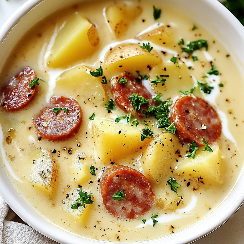 Creamy Kielbasa Potato Soup Simple and Hearty Recipe