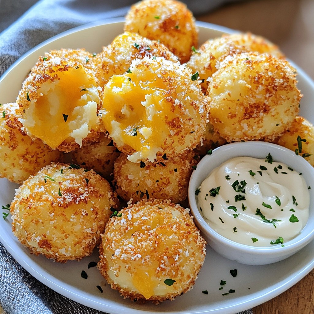 Mashed Potato Cheese Puffs Tasty Comfort Food Delight