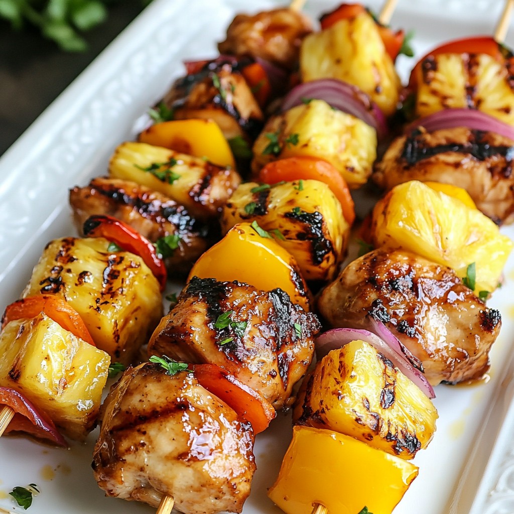 Hawaiian Chicken Pineapple Kebabs Flavorful and Easy