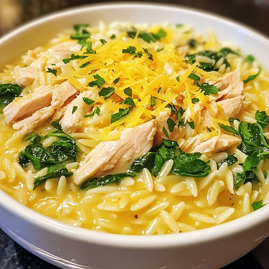 One-Pot Lemon Butter Orzo with Chicken Delight