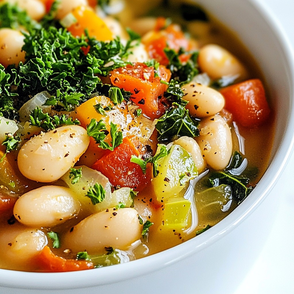 Tuscan White Bean Soup Flavorful and Comforting Meal
