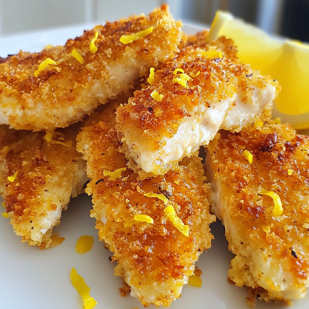 Lemon Romano Chicken Cutlets Crispy and Flavorful Dish