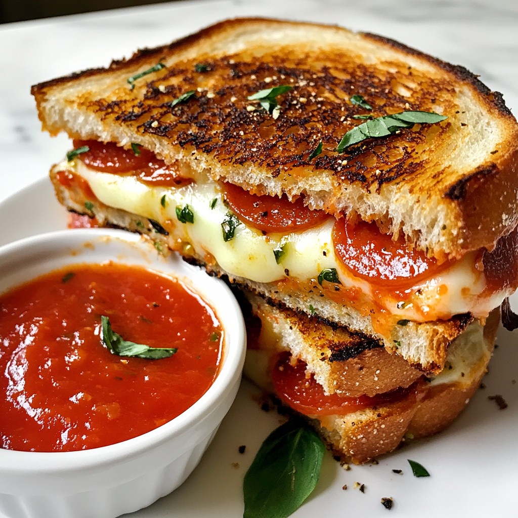 Pizza Grilled Cheese Melt Tasty and Simple Recipe