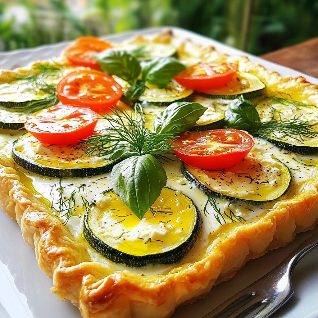 Herbed Brunch Zucchini and Feta Tart Delight