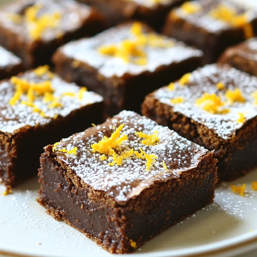 Sourdough Discard Brownies with Orange Zest Delight