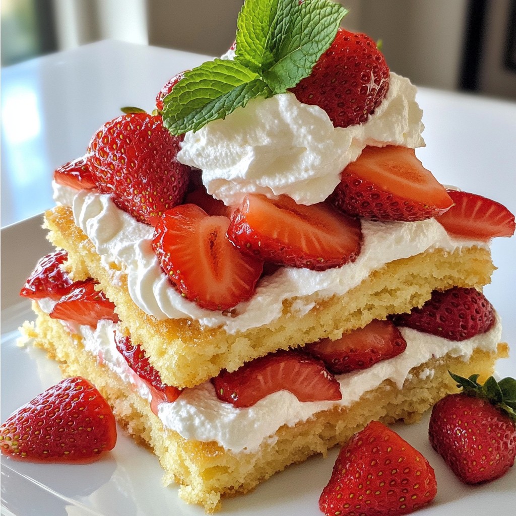Minute Strawberry Shortcake Quick and Easy Delight