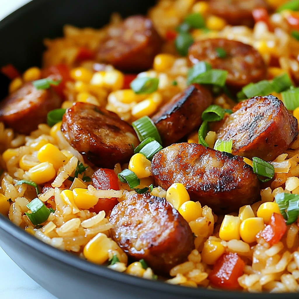 Cajun Sausage and Rice Skillet Flavorful Comfort Meal