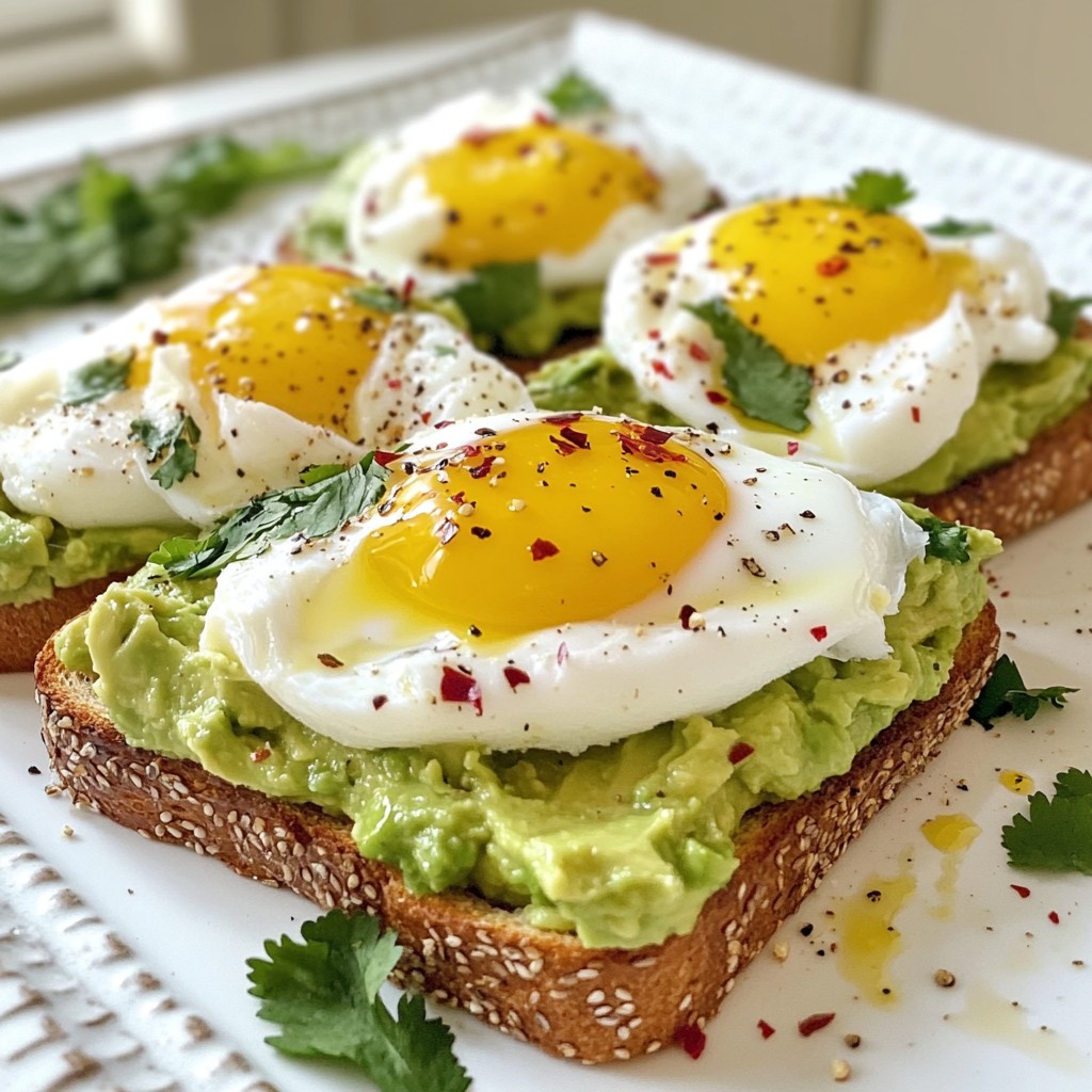 Gluten-Free Morning Avocado Toast with Poached Eggs