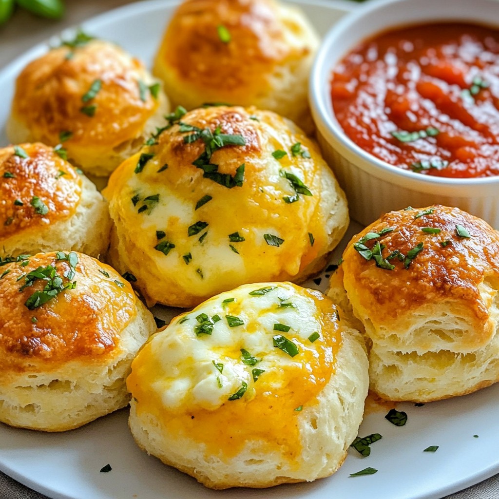 Mozzarella Stuffed Biscuit Bombs Tasty and Simple Recipe