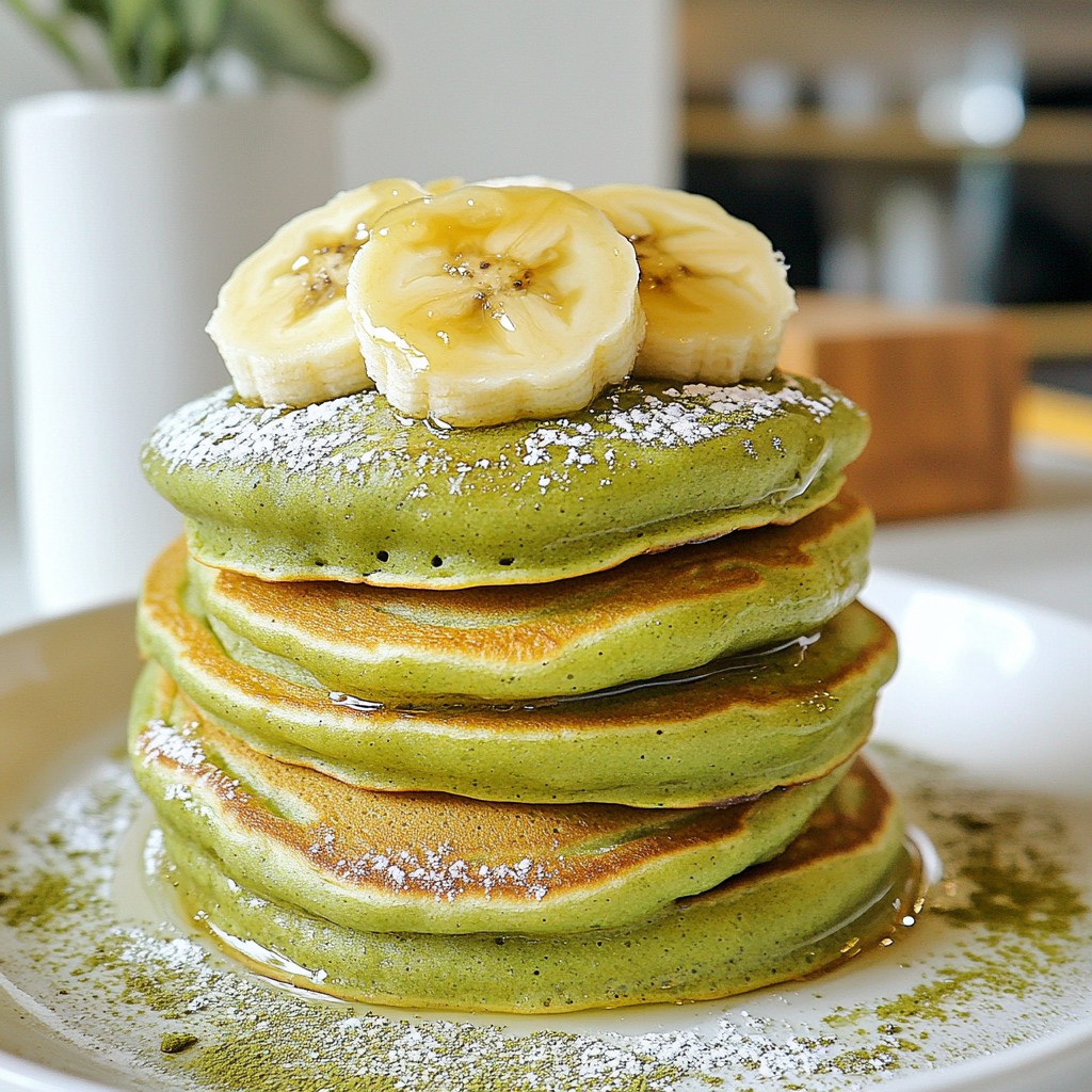 Crispy Morning Matcha Green Tea Pancakes Delight