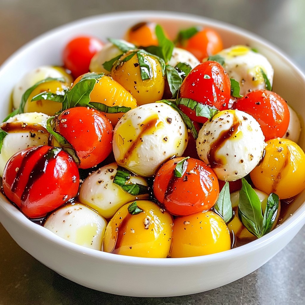 Roasted Tomato Caprese Salad Fresh and Flavorful Dish