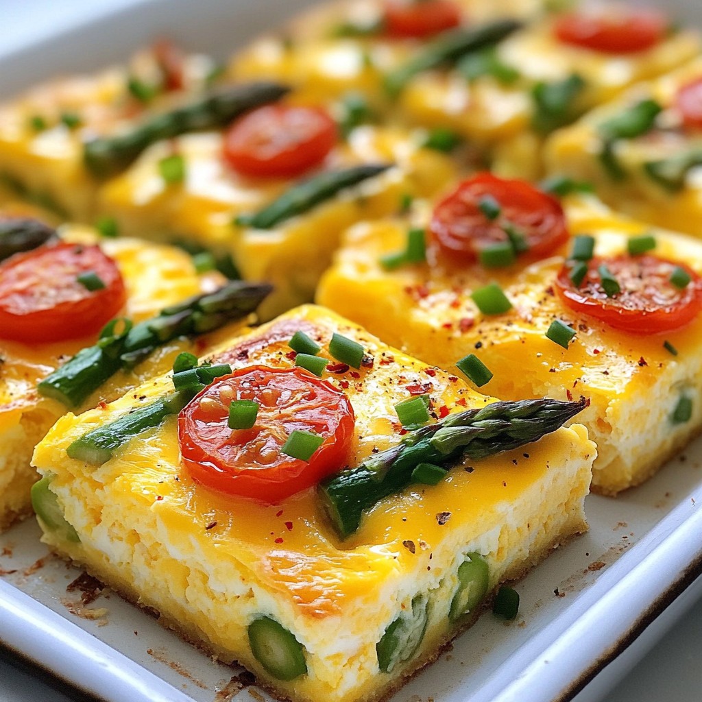 Gourmet Brunch Asparagus and Herb Egg Casserole Delight