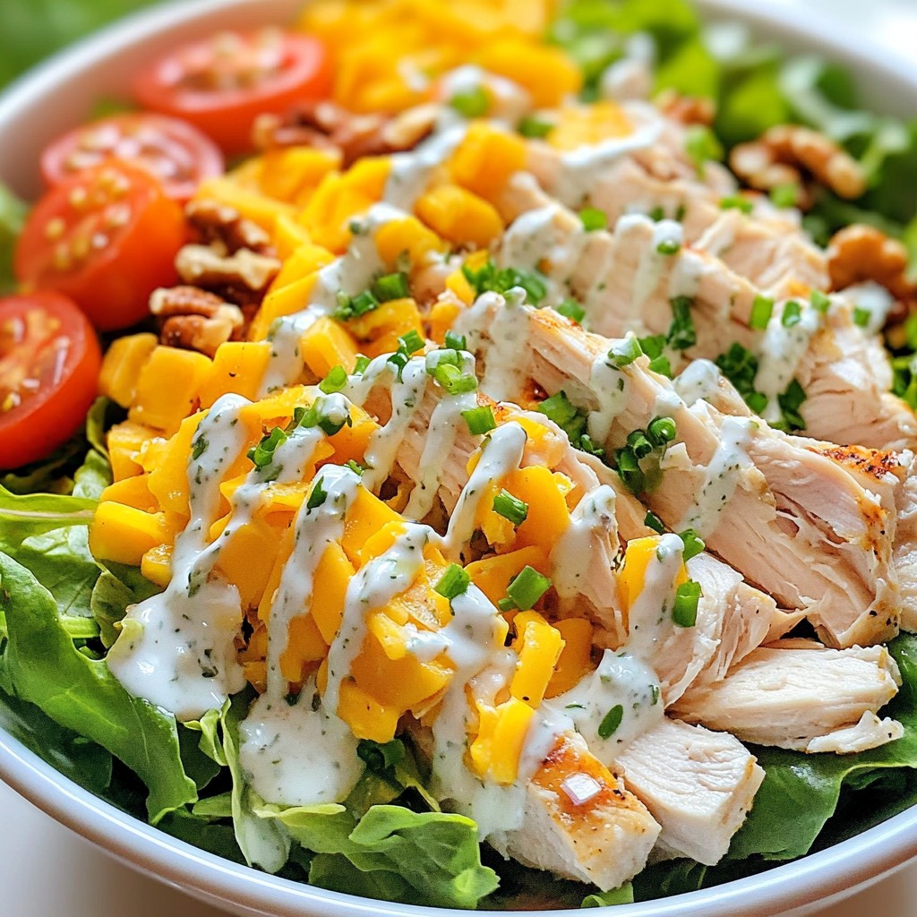 Chicken Cheddar Chive Salad Simple and Tasty Dish
