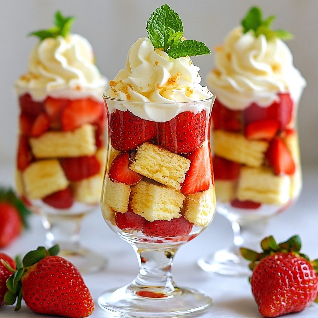 Strawberry Shortcake Shooters Delightful Dessert Treat