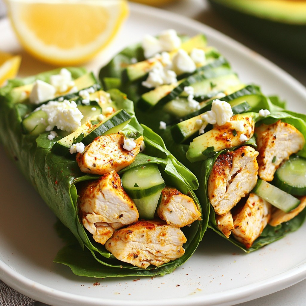 Low Carb Garlic Chicken Wraps for a Healthy Meal
