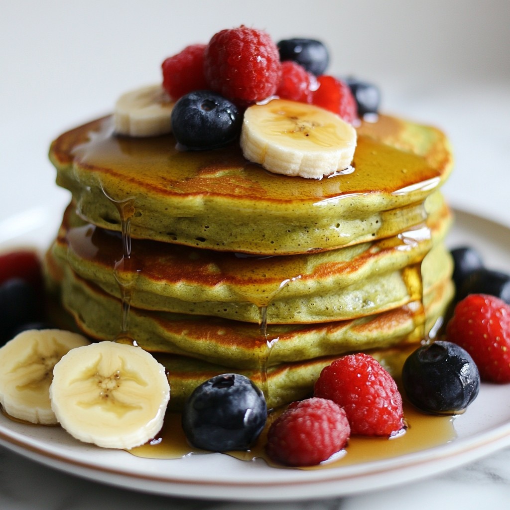 Fluffy Matcha Pancakes Irresistibly Light Delight