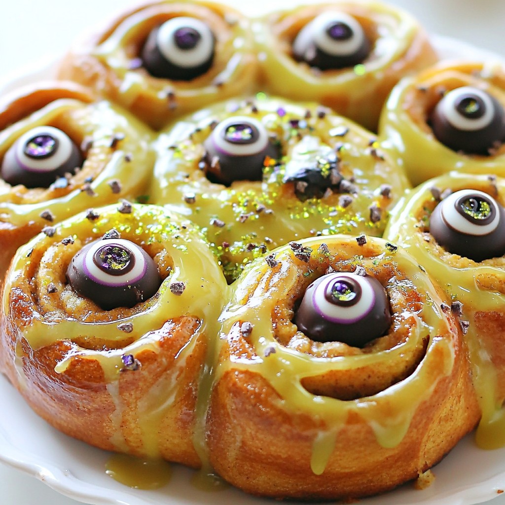 Spooky Halloween Cinnamon Rolls Festive and Fun Treats