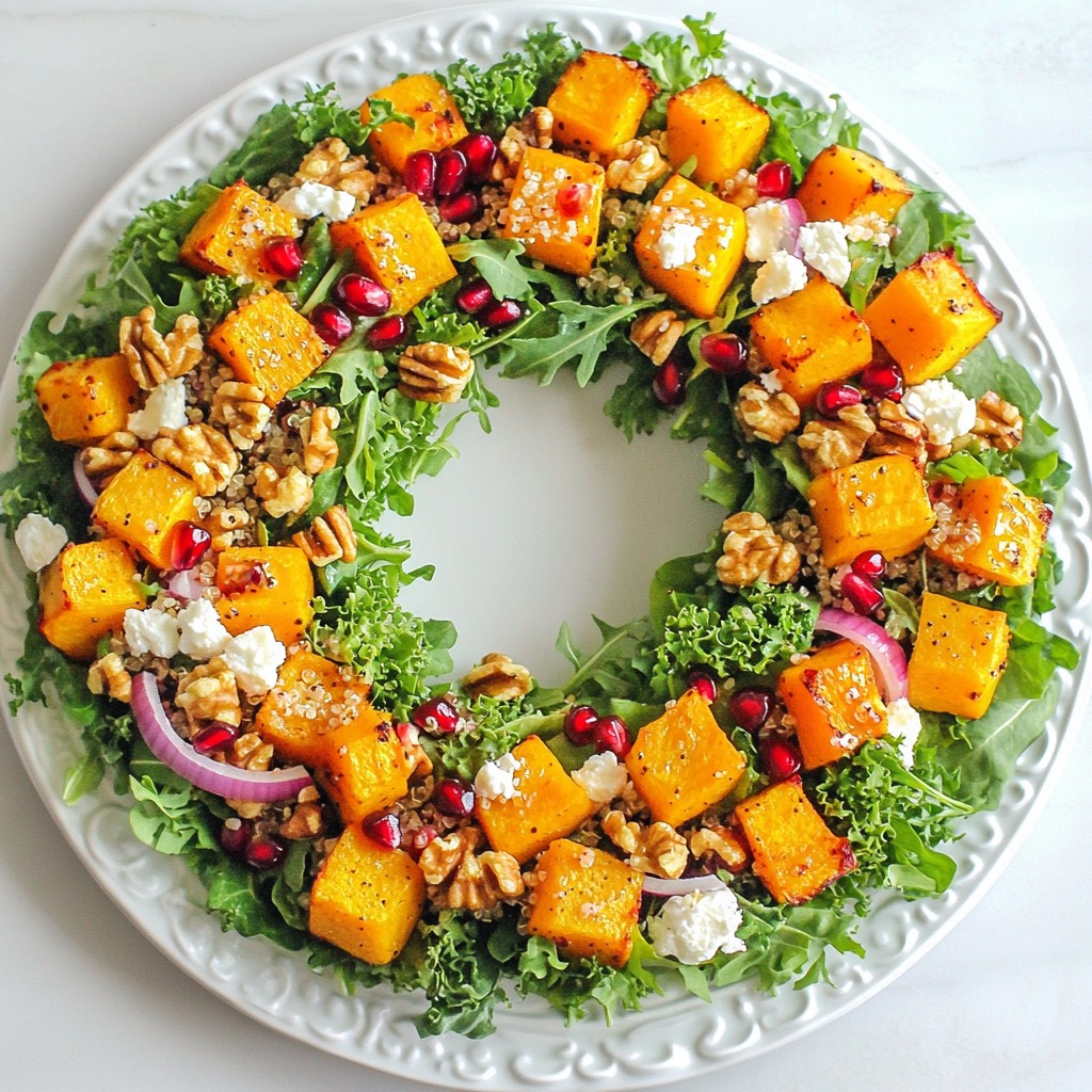 Winter Salad Wreath Colorful and Nutritious Delight