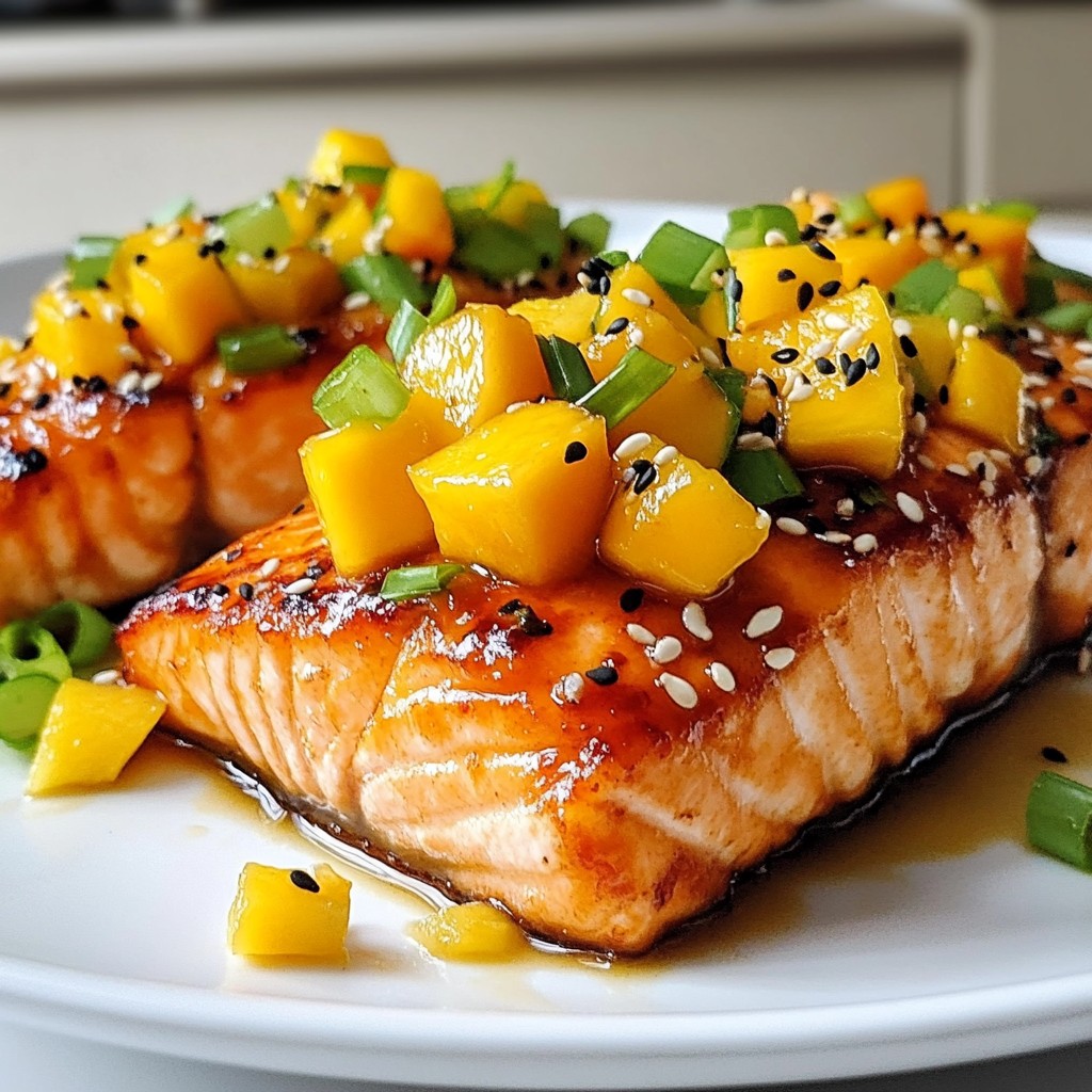 Mango Teriyaki Salmon Flavorful and Easy Dinner Recipe