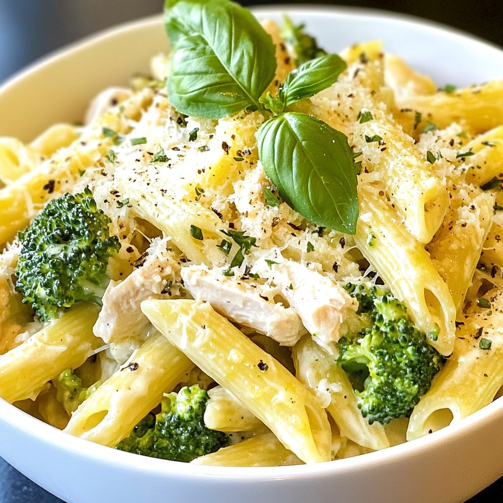 Rotisserie Chicken Broccoli Pasta Easy Dinner Idea
