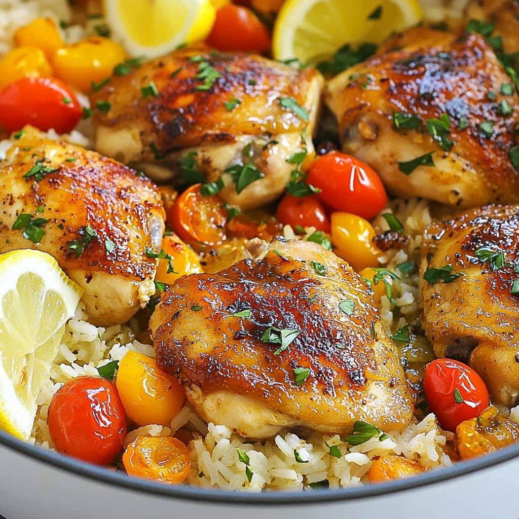 One Pot Shawarma Chicken and Rice Tasty Dinner Dish