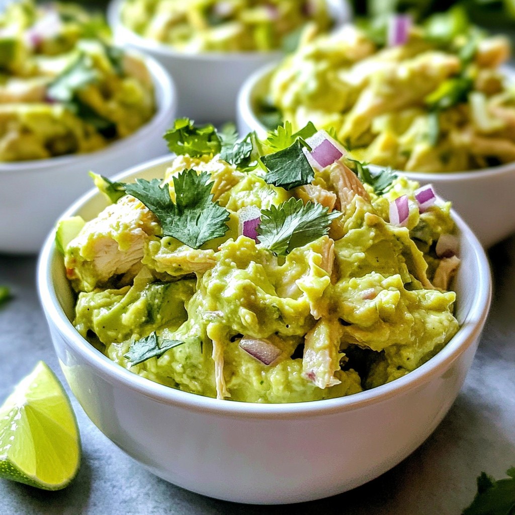 Mayo-Free Avocado Chicken Salad Refreshing Delight