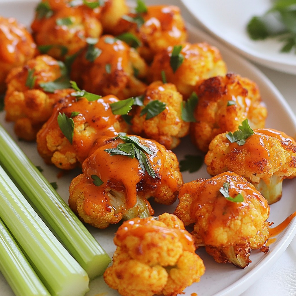 Savory Vegan Buffalo Cauliflower Bites to Enjoy
