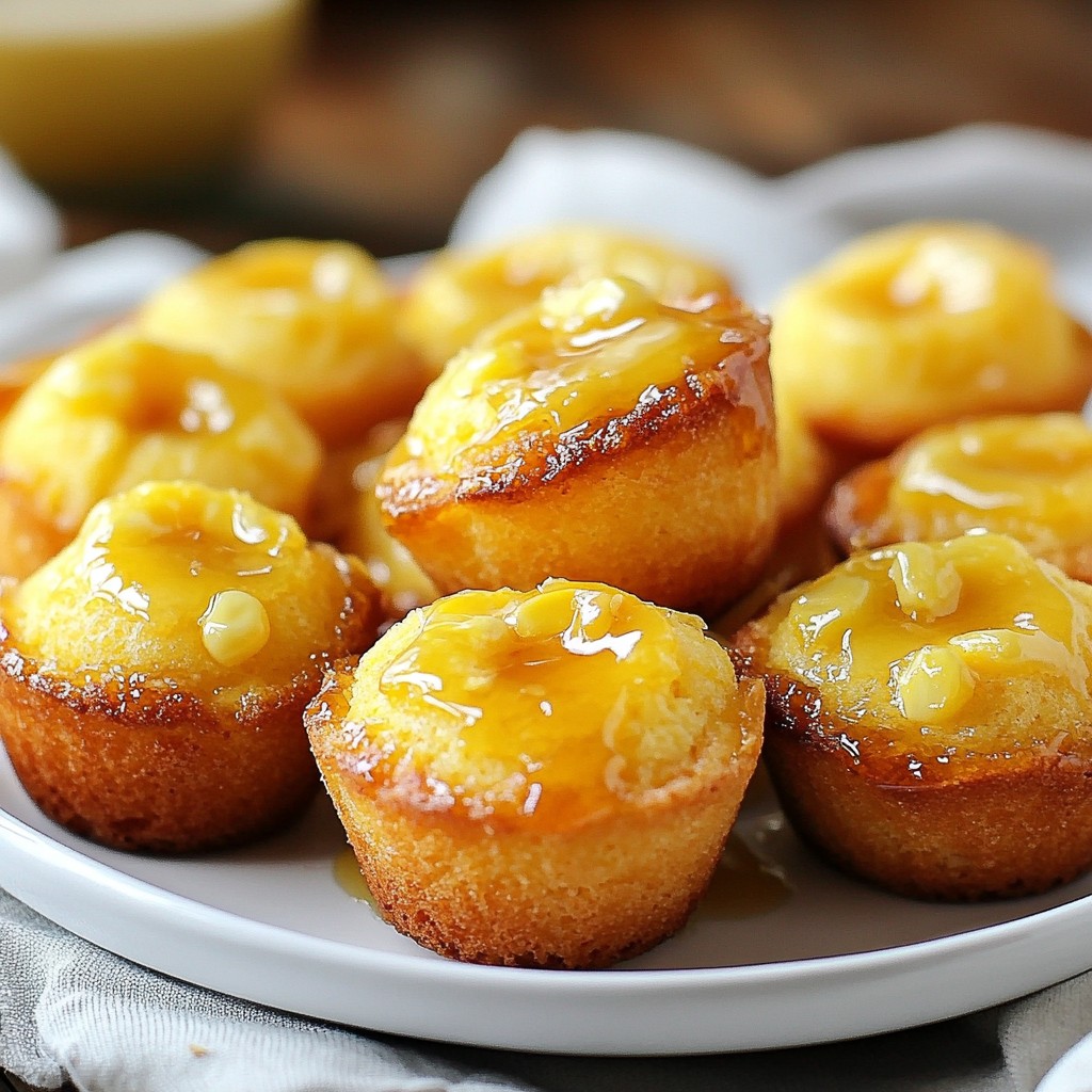 Honey Butter Cornbread Poppers Delightful Snack Treat