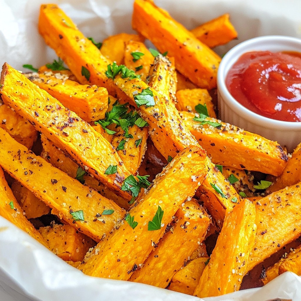 Crispy Baked Sweet Potato Fries Easy and Tasty Snack