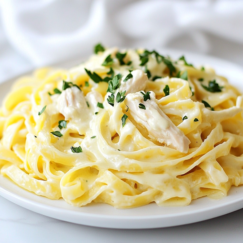 Slow Cooker Chicken Alfredo Creamy Comfort Dish