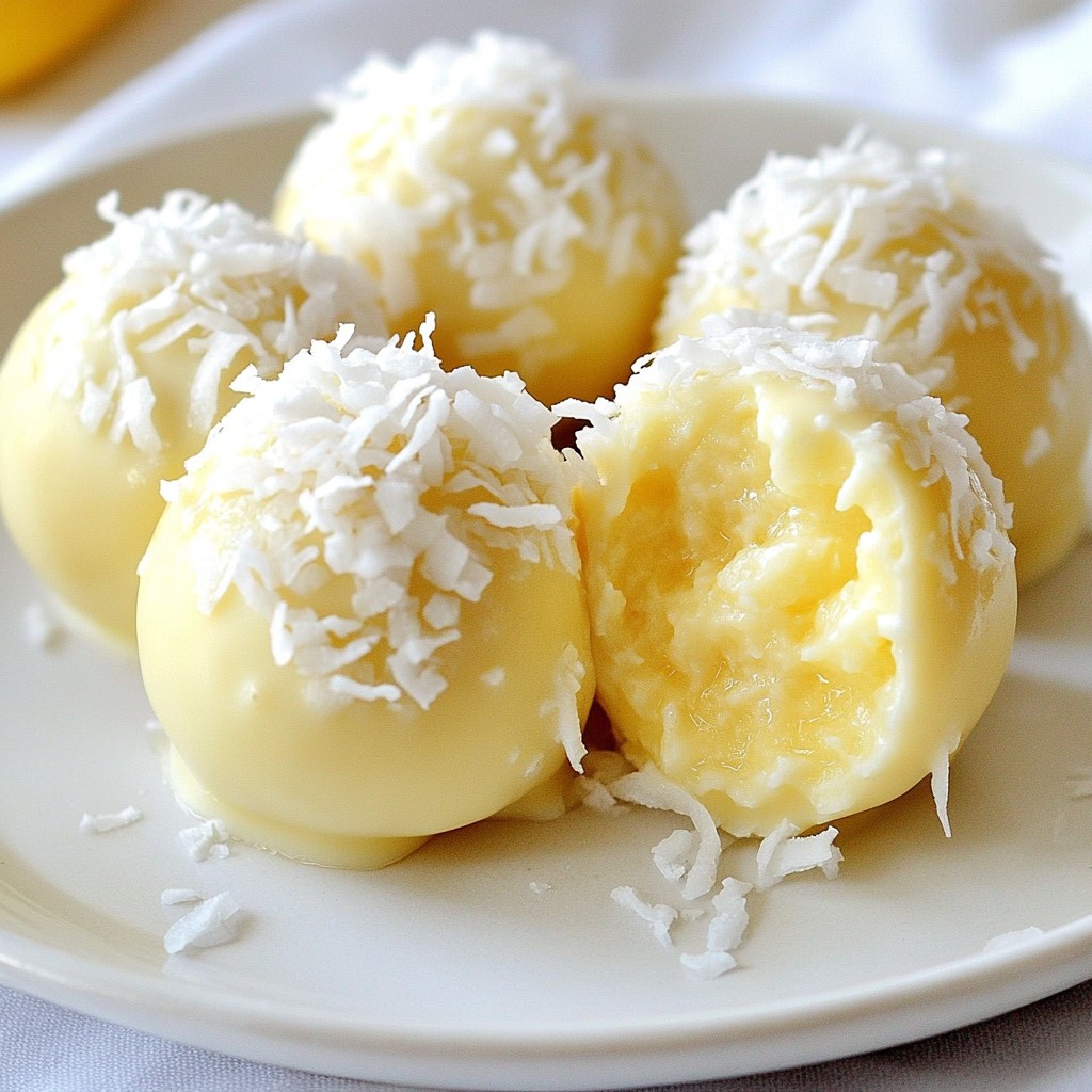 No-Bake Creamy Lemon Truffles Easy and Tasty Treat