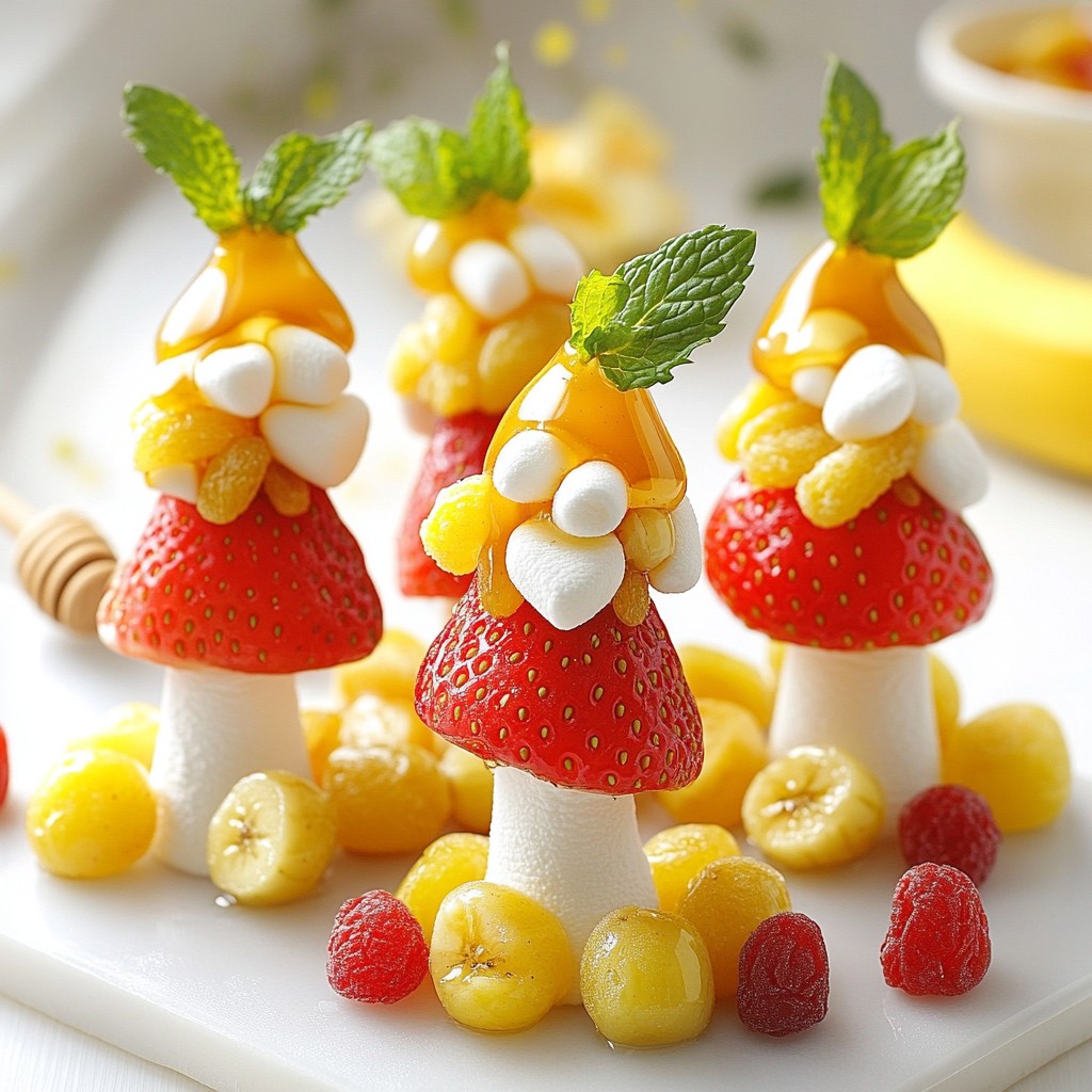 Fairytale Fruit Mushroom Treats Easy and Fun Recipe